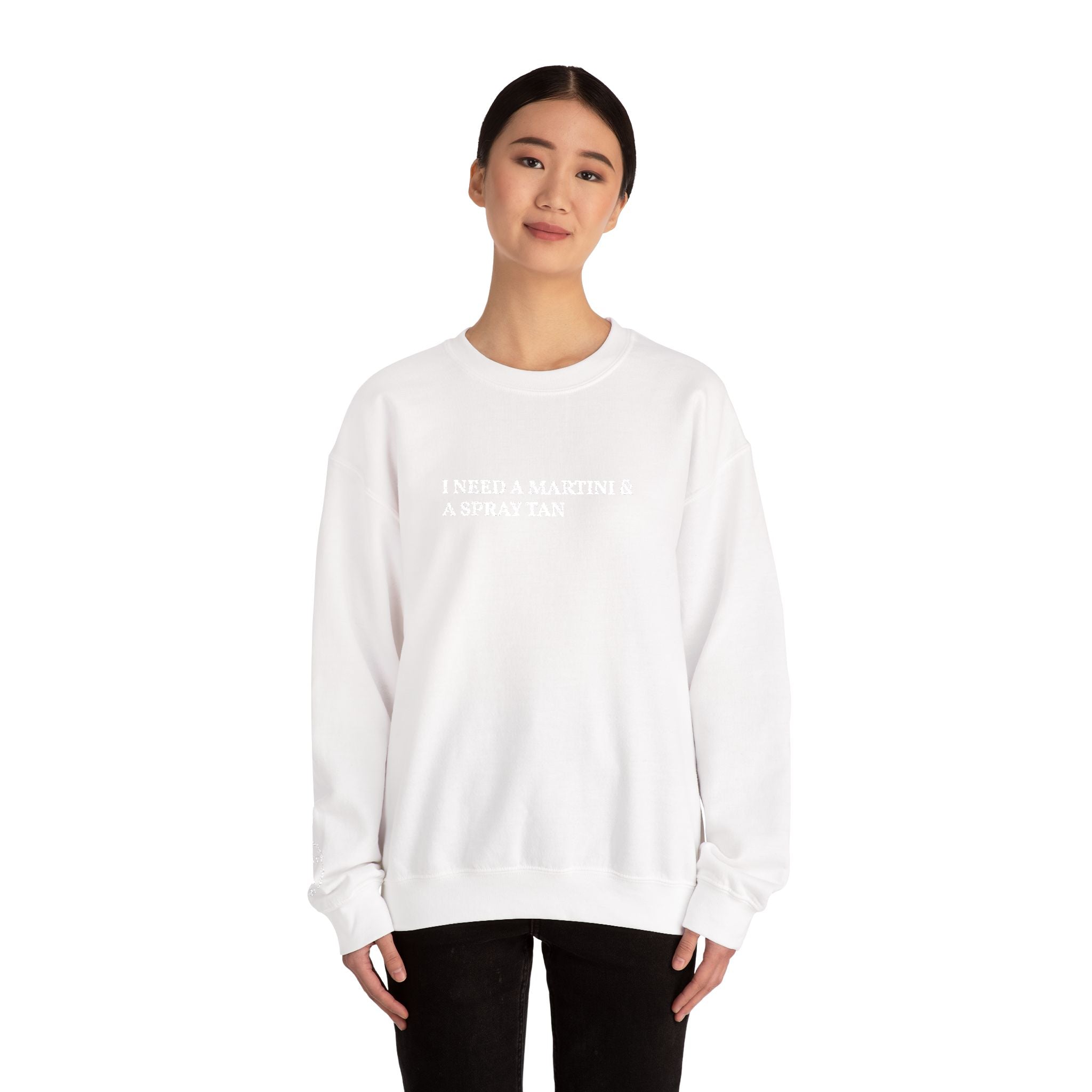 Minimalist 'There's A Difference & Apology' Crewneck Sweatshirt