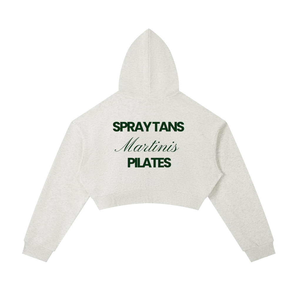 Essential Cropped Zip-Up Hoodie