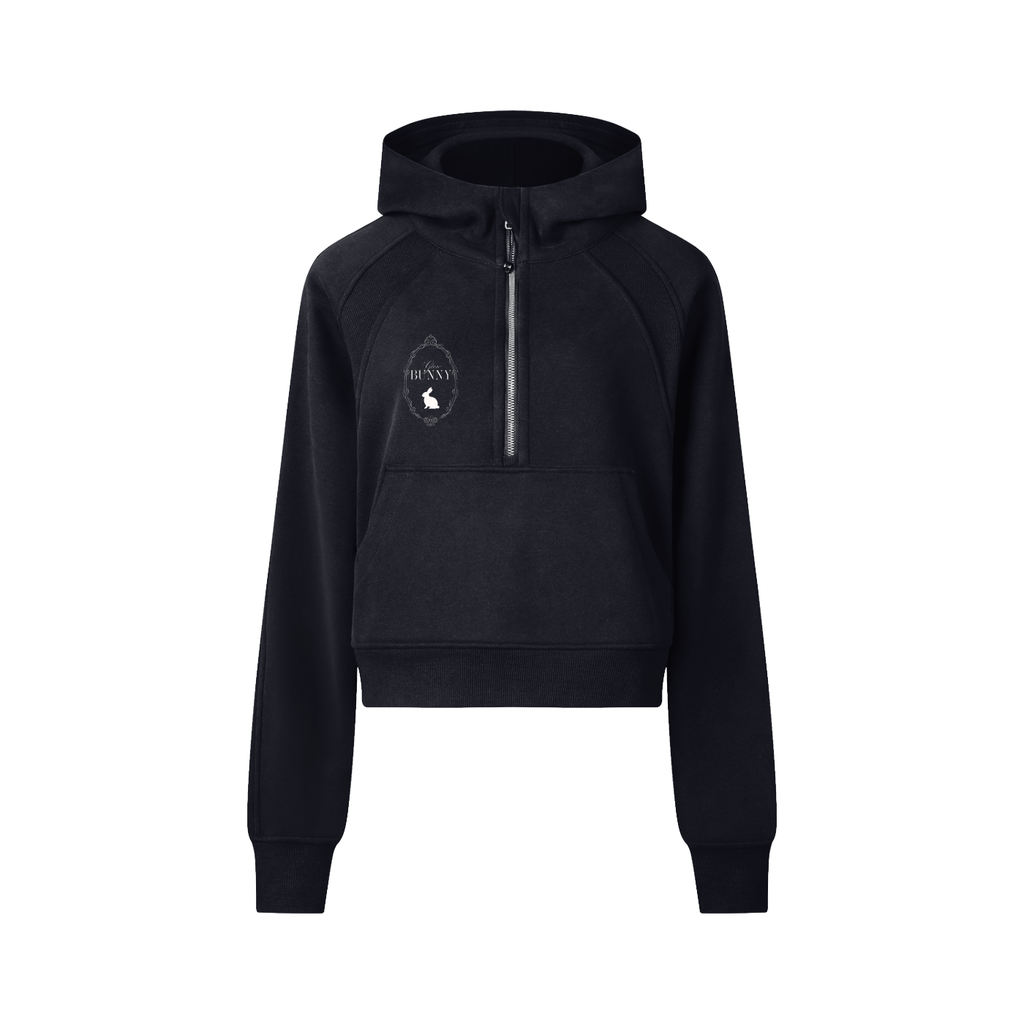 Cropped Half-Zip Hoodie