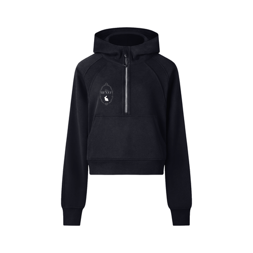 Cropped Half-Zip Hoodie