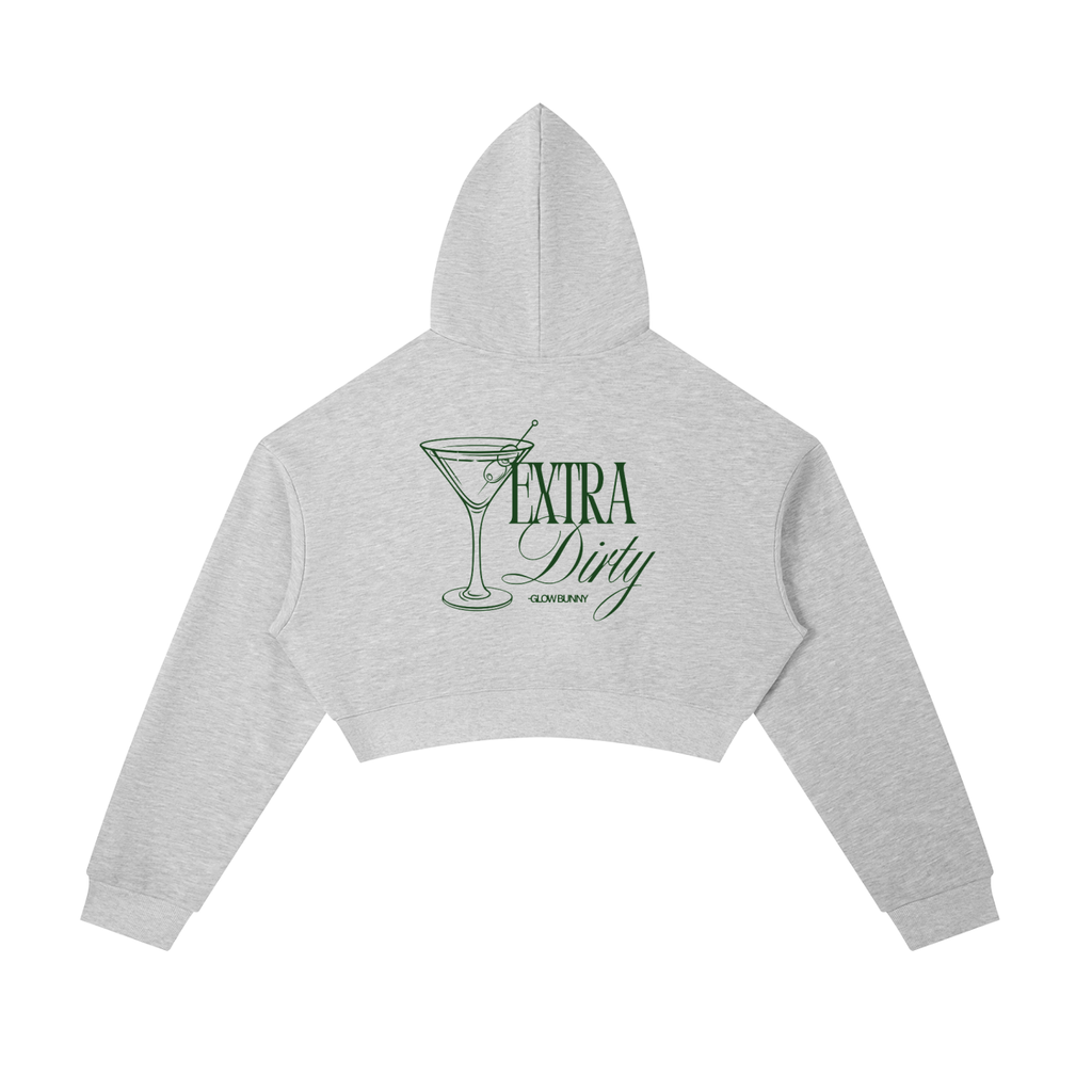 Bunny Club Collection | Essential Cropped Zip-Up Hoodie